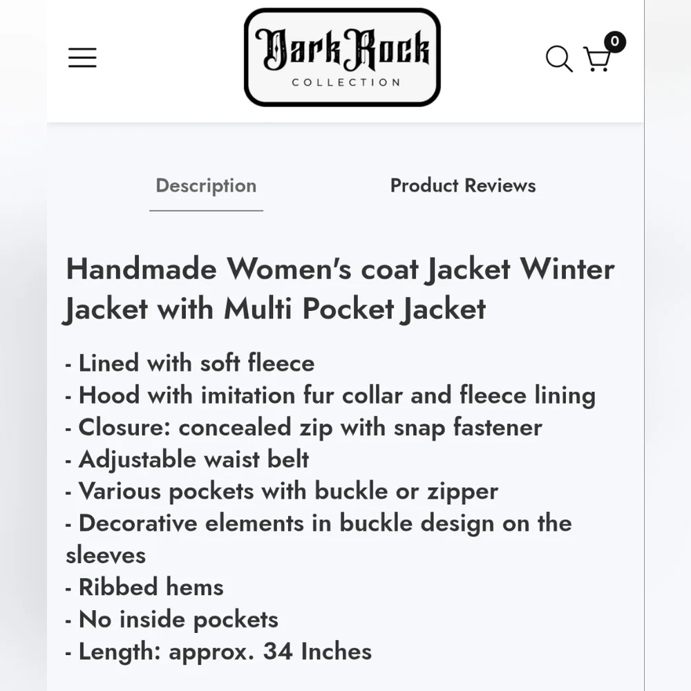 DarkRock Womens Hooded Jacket - Picture 3 of 10